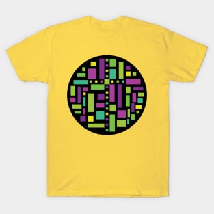 Stained Glass Window Circles 8 T-Shirt